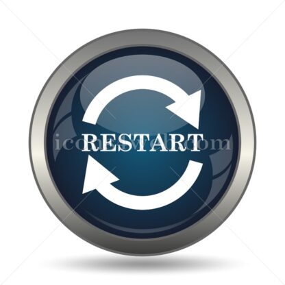 Restart icon for website – Restart stock image - Icons for website