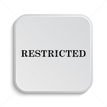 Restricted icon design – Restricted button design. - Icons for website