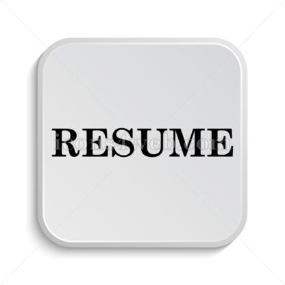Resume icon design – Resume button design. - Icons for website