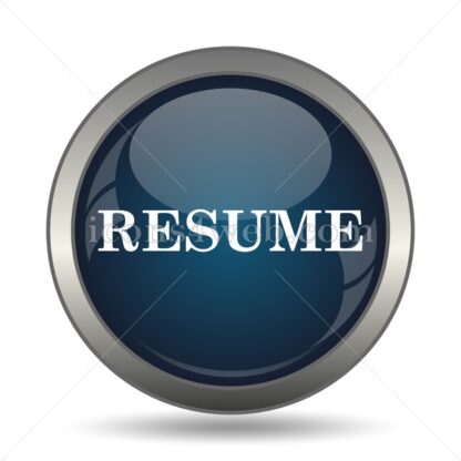 Resume icon for website – Resume stock image - Icons for website