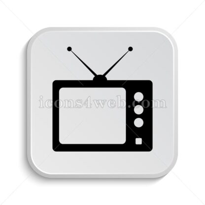 Retro tv icon design – Retro tv button design. - Icons for website