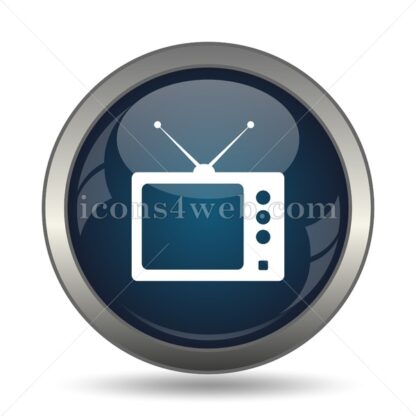 Retro tv icon for website – Retro tv stock image - Icons for website