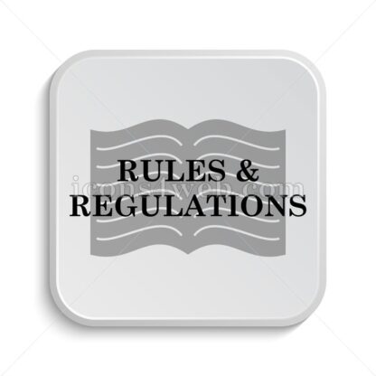 Rules and regulations icon design – Rules and regulations button design. - Icons for website