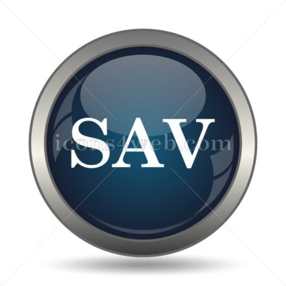 SAV icon for website – SAV stock image - Icons for website