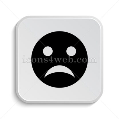 Sad smiley icon design – Sad smiley button design. - Icons for website