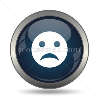 Sad smiley icon for website – Sad smiley stock image - Icons for website