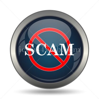 Scam Forbidden icon for website – Scam Forbidden stock image - Icons for website