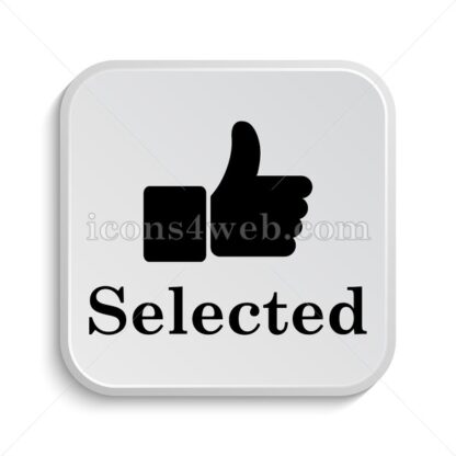 Selected icon design – Selected button design. - Icons for website