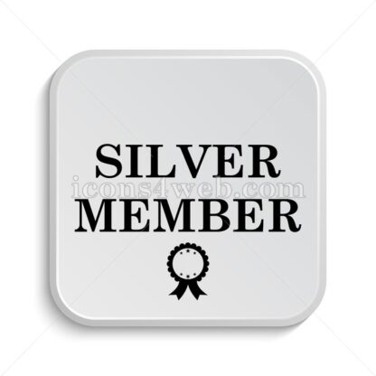 Silver member icon design – Silver member button design. - Icons for website