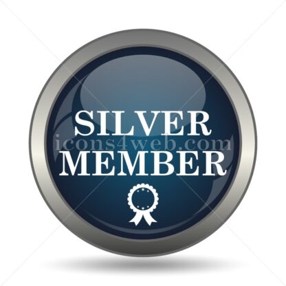 Silver member icon for website – Silver member stock image - Icons for website
