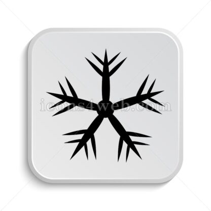 Snowflake icon design – Snowflake button design. - Icons for website