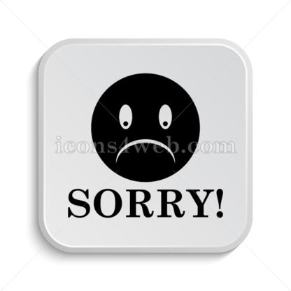 Sorry icon design – Sorry button design. - Icons for website