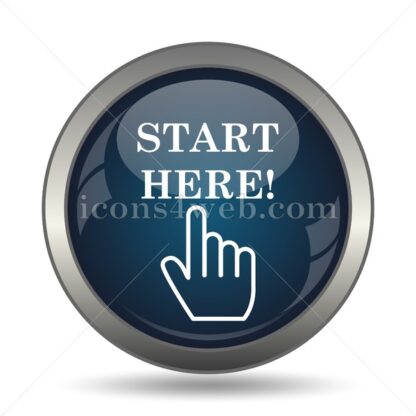 Start here icon for website – Start here stock image - Icons for website