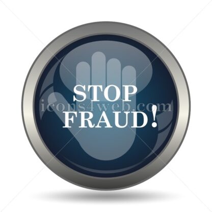 Stop fraud icon for website – Stop fraud stock image - Icons for website
