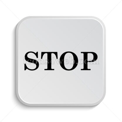 Stop icon design – Stop button design. - Icons for website
