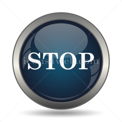 Stop icon for website – Stop stock image - Icons for website