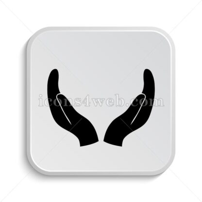 Supporting hands icon design – Supporting hands button design. - Icons for website