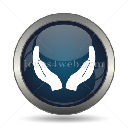 Supporting hands icon for website – Supporting hands stock image - Icons for website