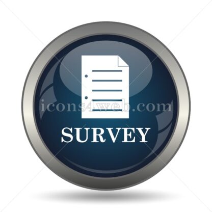 Survey icon for website – Survey stock image - Icons for website