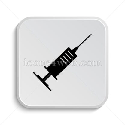 Syringe icon design – Syringe button design. - Icons for website