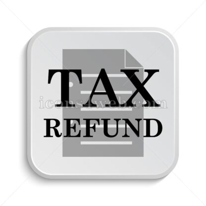 Tax refund icon design – Tax refund button design. - Icons for website