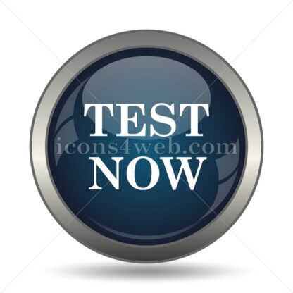 Test now icon for website – Test now stock image - Icons for website