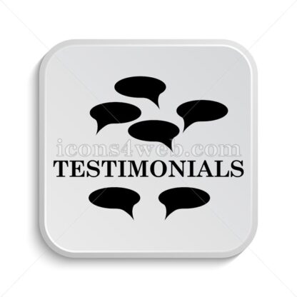 Testimonials icon design – Testimonials button design. - Icons for website
