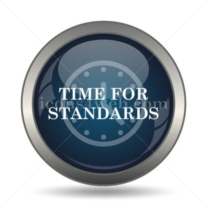 Time for standards icon for website – Time for standards stock image - Icons for website