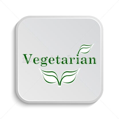 Vegetarian icon design – Vegetarian button design. - Icons for website