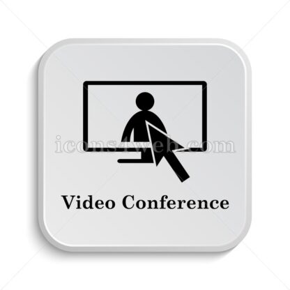 Video conference icon design – Video conference button design. - Icons for website