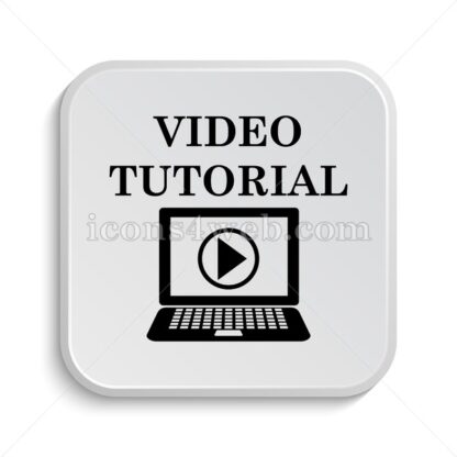 Video tutorial icon design – Video tutorial button design. - Icons for website