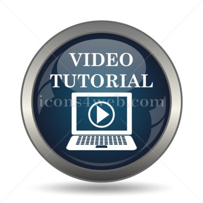 Video tutorial icon for website – Video tutorial stock image - Icons for website