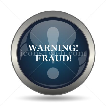 Warning fraud icon for website – Warning fraud stock image - Icons for website