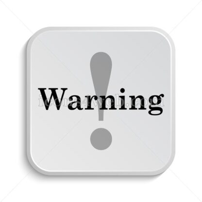 Warning icon design – Warning button design. - Icons for website
