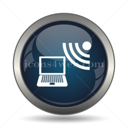 Wireless laptop icon for website – Wireless laptop stock image - Icons for website